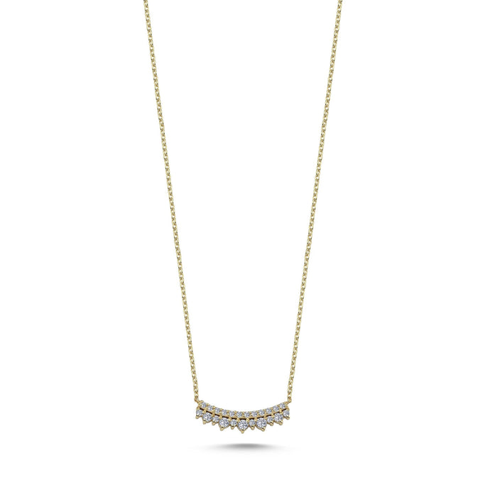 Dainty Diamond Necklace in 14k Gold