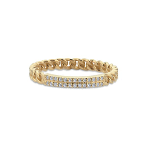 Pave Diamond Gourmet Chain Ring