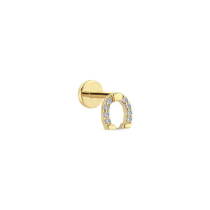 Diamond Horseshoe Tragus Earrings