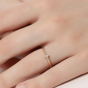 14K Solid Gold Diamond Engagement Ring For Women - Jewelryist