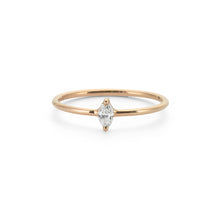Load image into Gallery viewer, 14K Solid Gold Diamond Solitaire Ring For Women - Jewelryist
