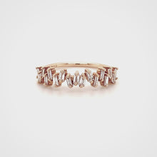 Load and play video in Gallery viewer, Bold Baguette Diamond Statement Ring in 14k Gold
