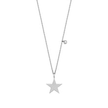 Load image into Gallery viewer, 14K Solid Gold Diamond Star Charm Necklace For Women - Jewelryist
