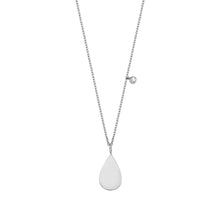 Load image into Gallery viewer, 14K Solid Gold Diamond Teardrop Charm Necklace For Women - Jewelryist
