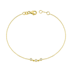 14K Solid Gold Diamond Bracelet for Women - Jewelryist