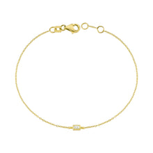 Load image into Gallery viewer, 14K Solid Gold Baguette Diamond Bracelet for Women - Jewelryist
