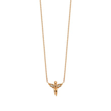 Load image into Gallery viewer, 14K Solid Gold Diamond Angel Necklace For Women - Jewelryist
