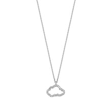 Load image into Gallery viewer, 14K Solid Gold Diamond Cloud Charm Necklace For Women - Jewelryist
