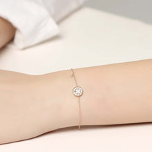 Load image into Gallery viewer, 14K Solid Gold Diamond Enamel Charm Bracelet for Women - Jewelryist
