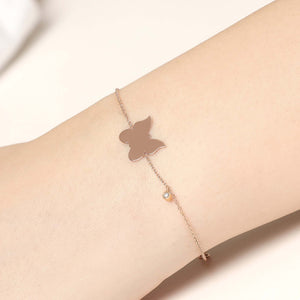 14K Solid Gold Diamond Butterfly Bracelet for Women - Jewelryist