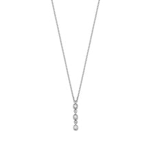 Load image into Gallery viewer, 14K Solid Gold Diamond Trio Charm Necklace For Women - Jewelryist

