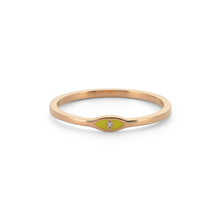 Load image into Gallery viewer, 14K Solid Gold Diamond Enamel Ring For Women - Jewelryist
