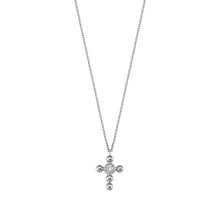 Load image into Gallery viewer, 14K Solid Gold Diamond Cross Charm Necklace for Women - Jewelryist
