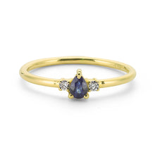 Load image into Gallery viewer, 14K Solid Gold Diamond Sapphire Ring For Women - Jewelryist
