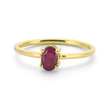 Load image into Gallery viewer, 14K Solid Gold Ruby Ring For Women - Jewelryist
