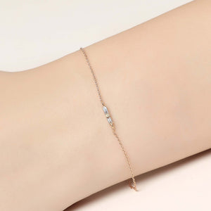 14K Solid Gold Baguette Diamond Bracelet for Women - Jewelryist