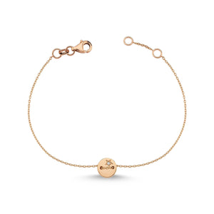 14K Solid Gold Diamond Charm Bracelet for Women - Jewelryist