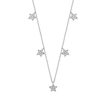 Load image into Gallery viewer, 14K Solid Gold Diamond Layering Star Charm Necklace For Women - Jewelryist
