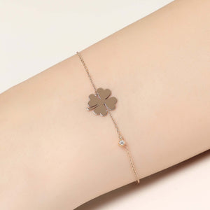 14K Solid Gold Diamond Flower Bracelet for Women - Jewelryist