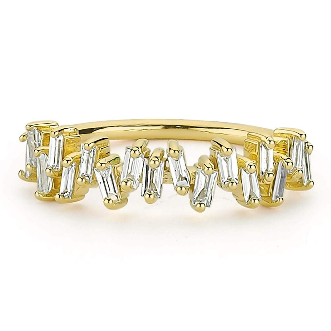 14K Solid Gold Diamond Wedding Ring For Women - Jewelryist