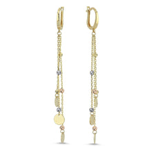 Load image into Gallery viewer, Bold Chain Tassel Earrings in Solid 14k Yellow Gold
