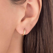 Load image into Gallery viewer, Minimal 11mm Huggie Hoop Earrings in Gold
