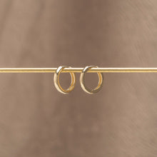 Load image into Gallery viewer, 13mm Endless Hoop Earrings in Yellow Plain Gold
