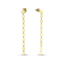 Load image into Gallery viewer, Extra Long Drop Earrings in Solid 14kt Gold
