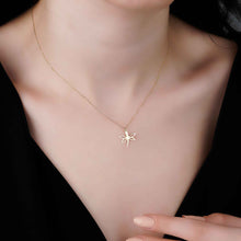 Load image into Gallery viewer, Dainty Solid Gold Dragonfly Charm Necklace
