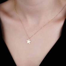 Load image into Gallery viewer, Simple 14k Starfish Nautical Charm Necklace
