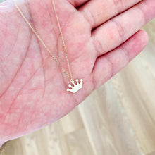 Load image into Gallery viewer, Real Gold Crown Charm Pendant in Gold
