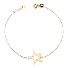 Load image into Gallery viewer, Minimalist Gold Celestial Star Charm Bracelet
