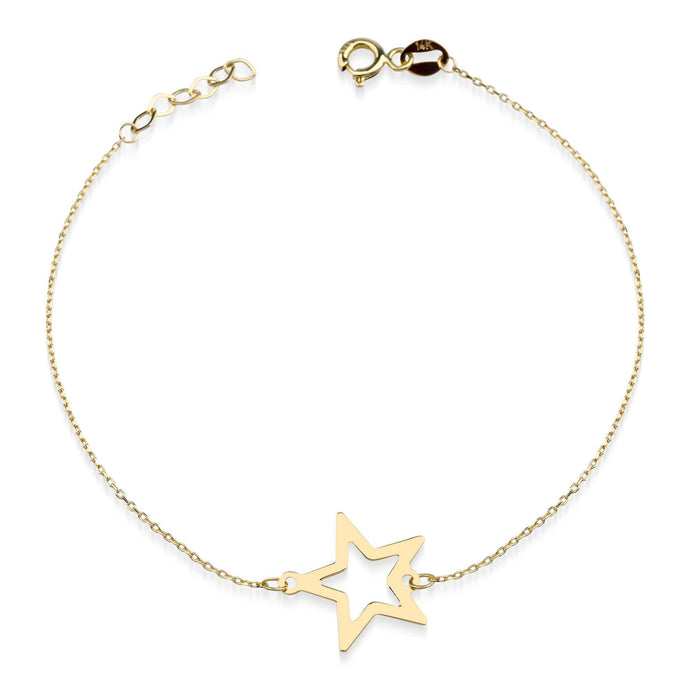 Minimalist Gold Celestial Star Charm Bracelet